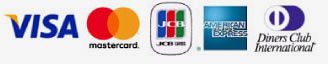 VISA mastercard JCB AMERICANEXPRESS DinersClubInternational